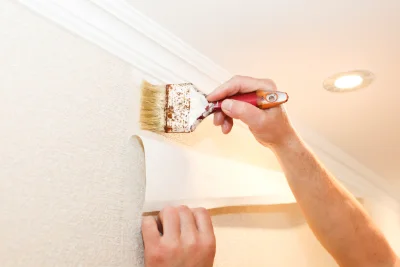 Pose de papier peint au Bailleul — revêtements muraux et toiles de verre